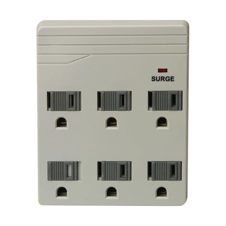 Maxpower Front Entry Surge Protector with Wall Adapter MA154130